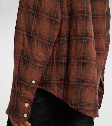 Yalisa plaid cotton flannel shirt | Marant Etoile