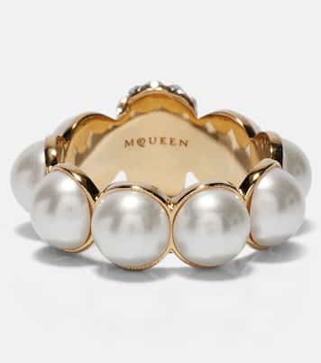 Anillo Skull adornado | McQueen