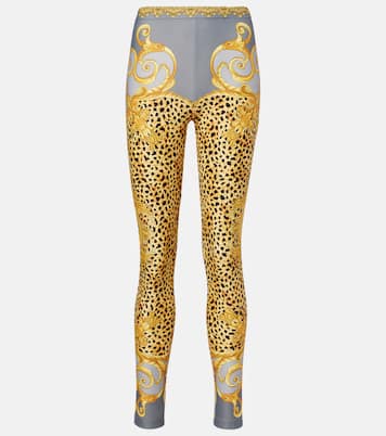 Printed jersey leggings | Versace