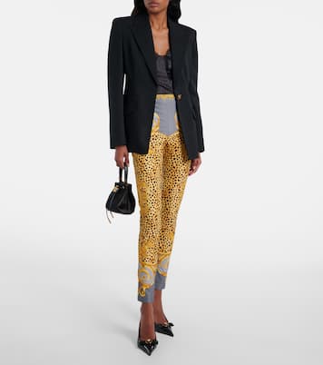 Printed jersey leggings | Versace