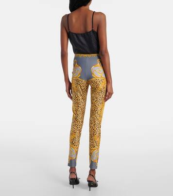 Printed jersey leggings | Versace