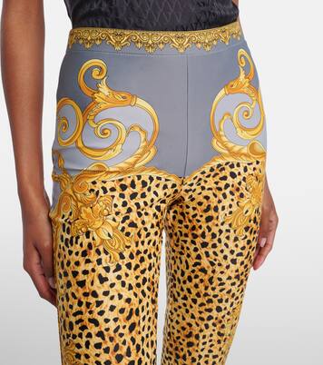 Printed jersey leggings | Versace