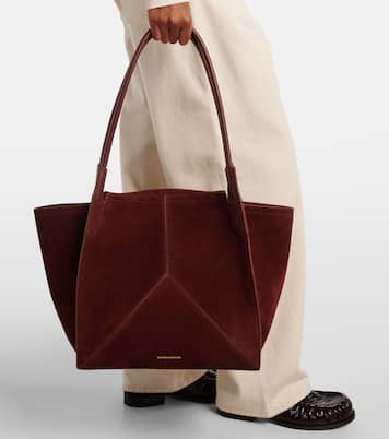 Tote Bag Victoria Small aus Veloursleder | Victoria Beckham