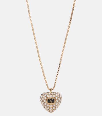 Cœur Royal embellished pendant necklace | Valentino