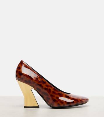 90 leopard-print patent leather pumps | Givenchy