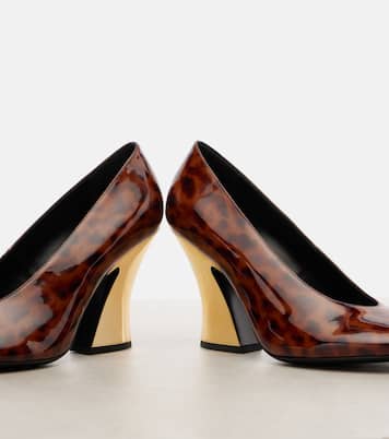 90 leopard-print patent leather pumps | Givenchy