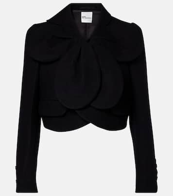 Veste raccourcie en laine | Noir Kei Ninomiya