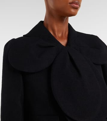 Veste raccourcie en laine | Noir Kei Ninomiya