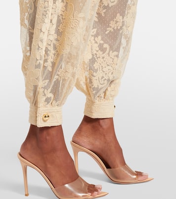 Hypnotic layered lace barrel-leg pants | Zimmermann