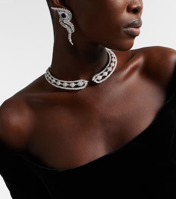 Y-Couture 18kt white gold necklace with diamonds | Yeprem