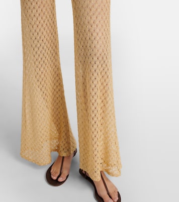Open-knit lamé flared pants | Missoni