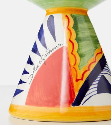Carretto Small ceramic candle holder | Dolce&Gabbana Casa