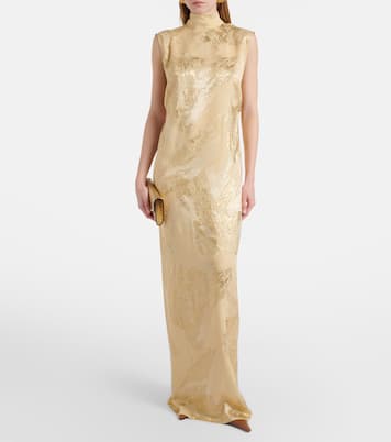Gilded Miami fil coupé maxi dress | Taller Marmo