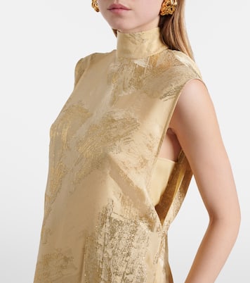 Gilded Miami fil coupé maxi dress | Taller Marmo
