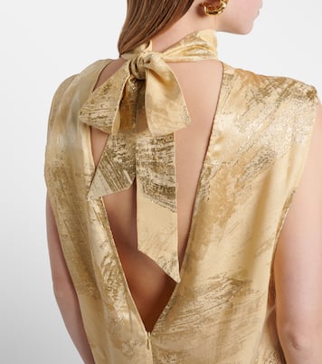 Gilded Miami fil coupé maxi dress | Taller Marmo