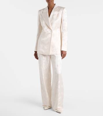 Norman embroidered silk wide-leg pants | Gabriela Hearst