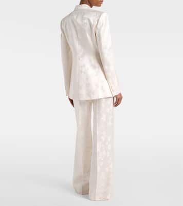 Norman embroidered silk wide-leg pants | Gabriela Hearst