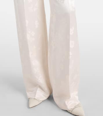 Norman embroidered silk wide-leg pants | Gabriela Hearst