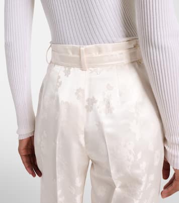 Norman embroidered silk wide-leg pants | Gabriela Hearst