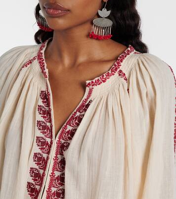 Lena embroidered cotton blouse | Marant Etoile