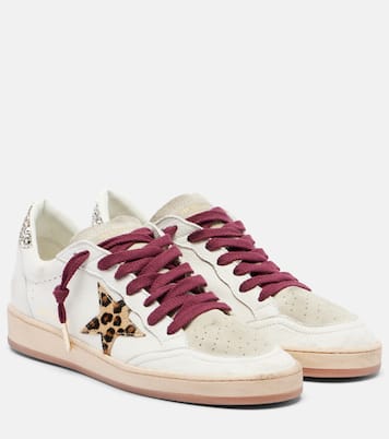 Ball Star leather and suede sneakers | Golden Goose