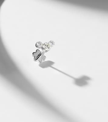 18kt white gold (750/1000) single earring with diamonds | Maria Tash