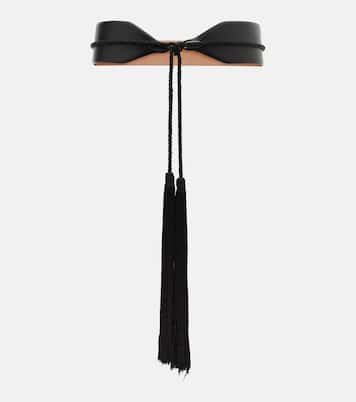 Tassel-trimmed leather belt | Alaïa