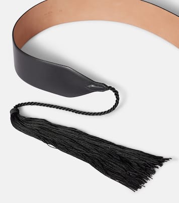 Tassel-trimmed leather belt | Alaïa