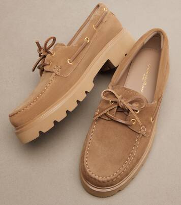 Olonne suede boat shoes | Gianvito Rossi