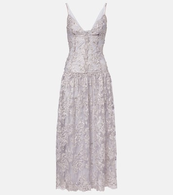Embellished lace cocktail dress | Jacques Wei