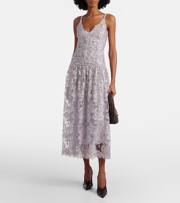 Embellished lace cocktail dress | Jacques Wei