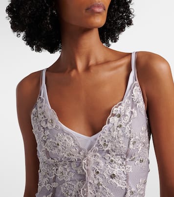Embellished lace cocktail dress | Jacques Wei