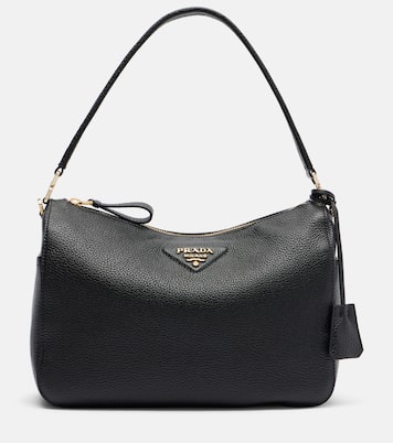 Medium leather shoulder bag | Prada