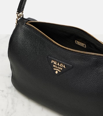 Medium leather shoulder bag | Prada