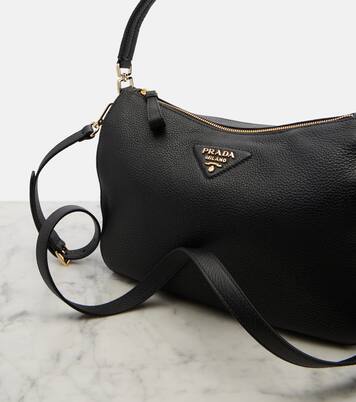 Medium leather shoulder bag | Prada