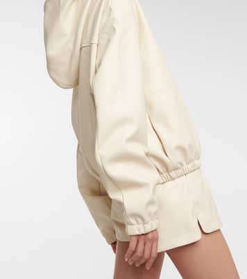 Hoodie Agata aus Lederimitat | The Frankie Shop