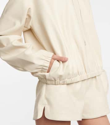 Hoodie Agata aus Lederimitat | The Frankie Shop