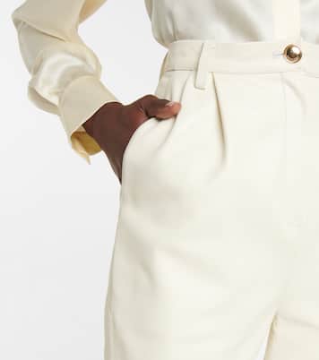 High-rise tapered leather pants | Magda Butrym