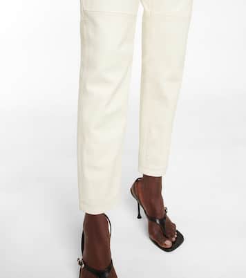 High-rise tapered leather pants | Magda Butrym
