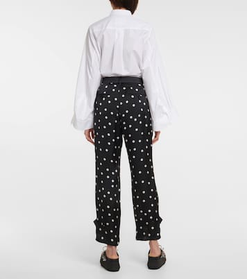 Pantalon à pois et taille haute | Sacai