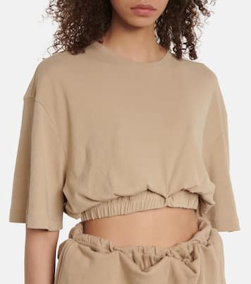 Cropped cotton T-shirt | Dion Lee