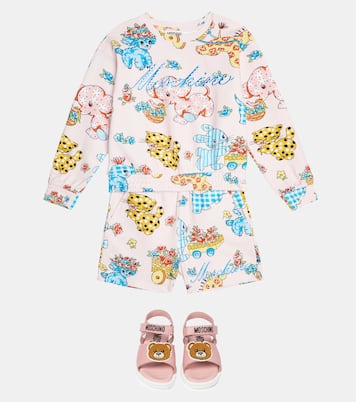 Printed jersey shorts | Moschino Kids