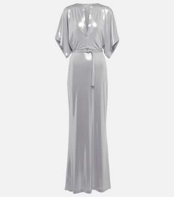 Belted lamé gown | Norma Kamali