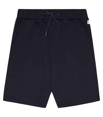 Drawstring cotton track shorts | Il Gufo