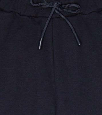 Drawstring cotton track shorts | Il Gufo