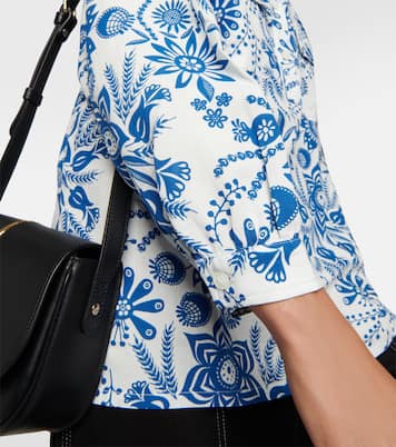 Aubrey floral linen-blend blouse | A.P.C.