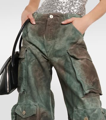 Pantalon cargo Fern oversize en jean | The Attico