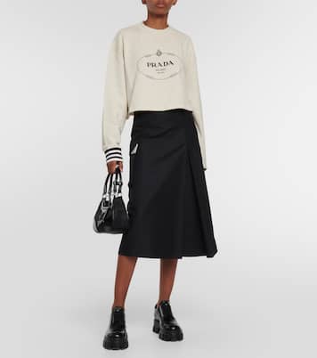 Jersey de algodón con logo | Prada