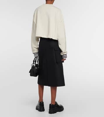 Jersey de algodón con logo | Prada