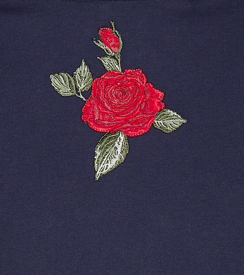 Abito felpa Rose con stampa | Dolce&Gabbana Kids